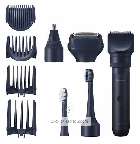 Panasonic MultiShape Grooming Kit - Trimmer, Shaver, Nose Trimmer & Toothbrush